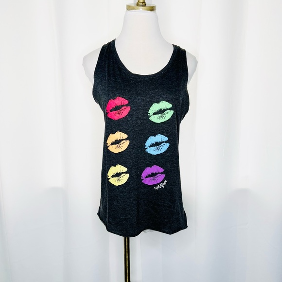 ❗️NWT❗️WILDFOX “Taste the Rainbow”Muscle Tank Top - Picture 4 of 10